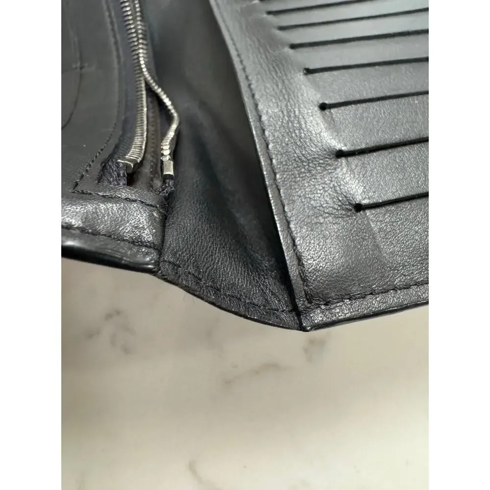 Louis Vuitton Black Long Epi Leather Brazza Wallet Authentic Designer Luxury